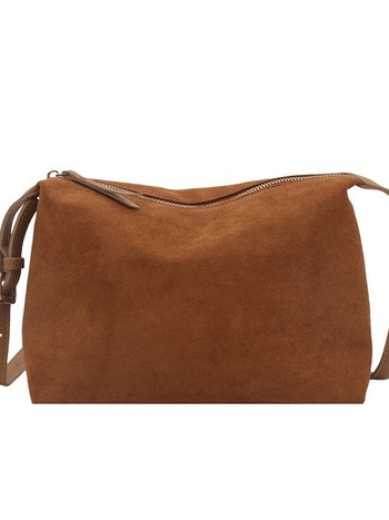 Geantă crossbody din nailon, stil urban minimalist, formă de cutie, închidere cu fermoar, Iarna 2025