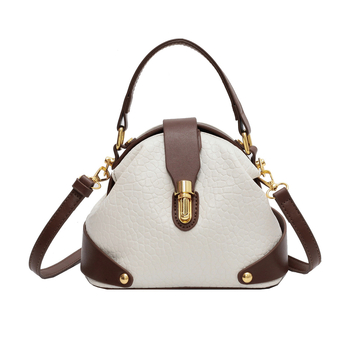 Geantă crossbody din PU, în formă de cochilie, închidere cu lacăt, căptușeală din poliester, buzunar pentru ID, curea simplă, vară 2025