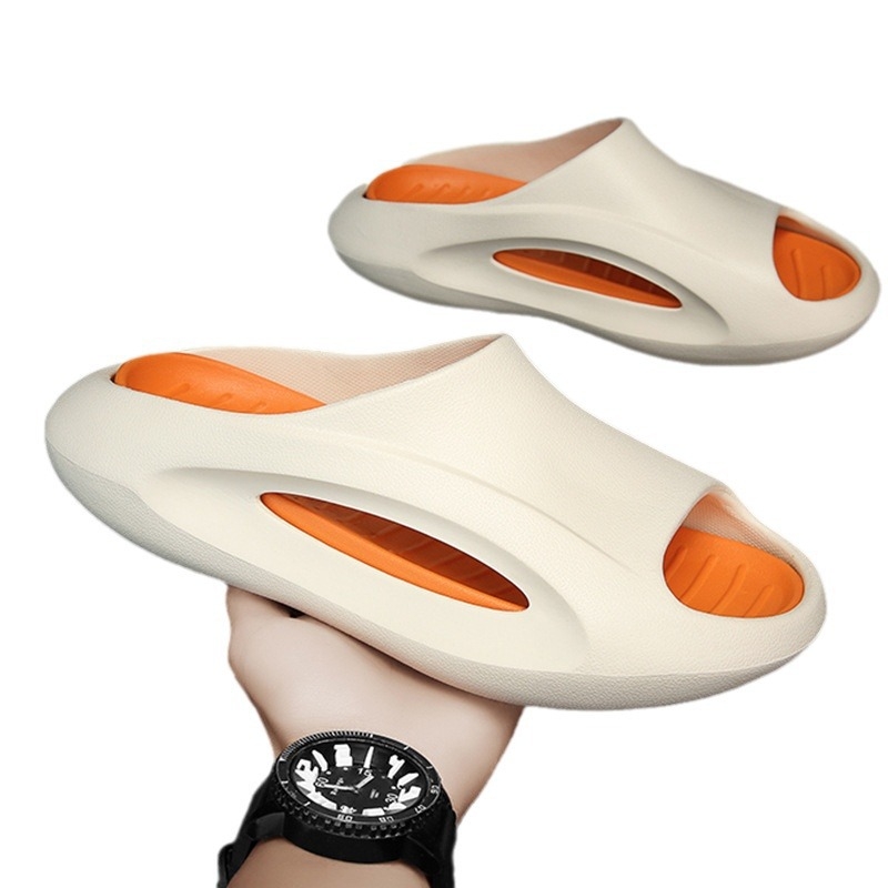 Vyrų sandalai su neslidžia storu padu, EVA viršus ir EVA padas, injekcinė konstrukcija