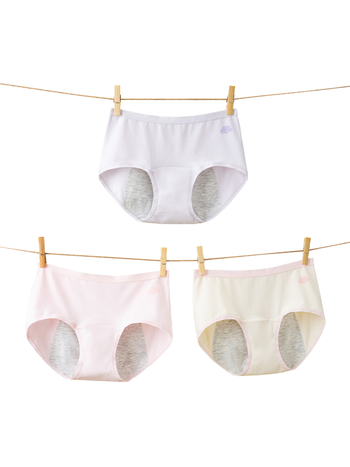 Mergaitėms skirtos mėnesinių apatinės kelnaitės iš bambuko pluošto, 67% regeneruotos celiuliozės pluošto, saugumo klasė A, Warm Bud prekės ženklas