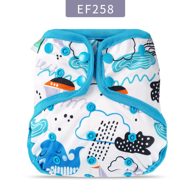 Elinfant prekrivač za pelene sa kvadratnim dizajnom, prozračni PUL materijal, sigurnost Kategorija A, pogodno za 0–3 godine (3–15 kg), moguć privatni label