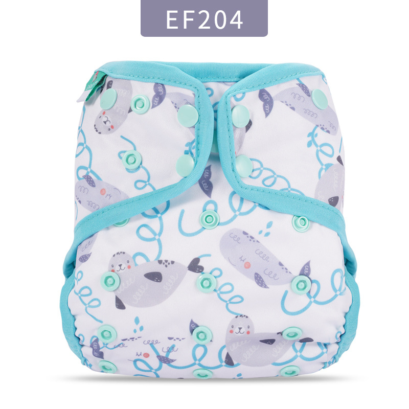 Elinfant prekrivač za pelene sa kvadratnim dizajnom, prozračni PUL materijal, sigurnost Kategorija A, pogodno za 0–3 godine (3–15 kg), moguć privatni label