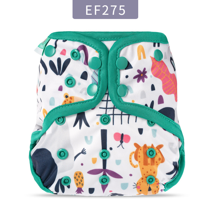 Elinfant prekrivač za pelene sa kvadratnim dizajnom, prozračni PUL materijal, sigurnost Kategorija A, pogodno za 0–3 godine (3–15 kg), moguć privatni label