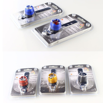 Borle Lampă spate pentru bicicletă, pentru mountain bike, aliaj de aluminiu, lampă de siguranță pentru noapte