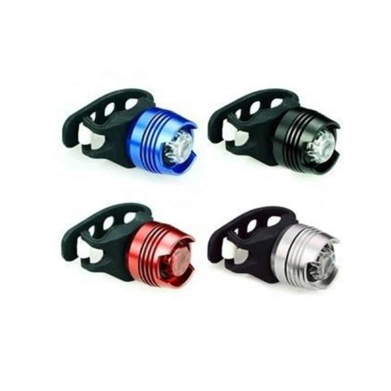 Borle Lampă spate pentru bicicletă, pentru mountain bike, aliaj de aluminiu, lampă de siguranță pentru noapte