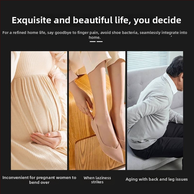 Ilgas rankenos batų įrankis – Shoe Horn iš sandalmedžio, kietas medis, išplėstas ilgis vyresnio amžiaus ir nėščioms moterims