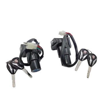 Horizon motociklų uždegimo spyna – užrakinimo liežuvėlis iš cinko lydinio, ilgas stilius, svoris 1,0 kg