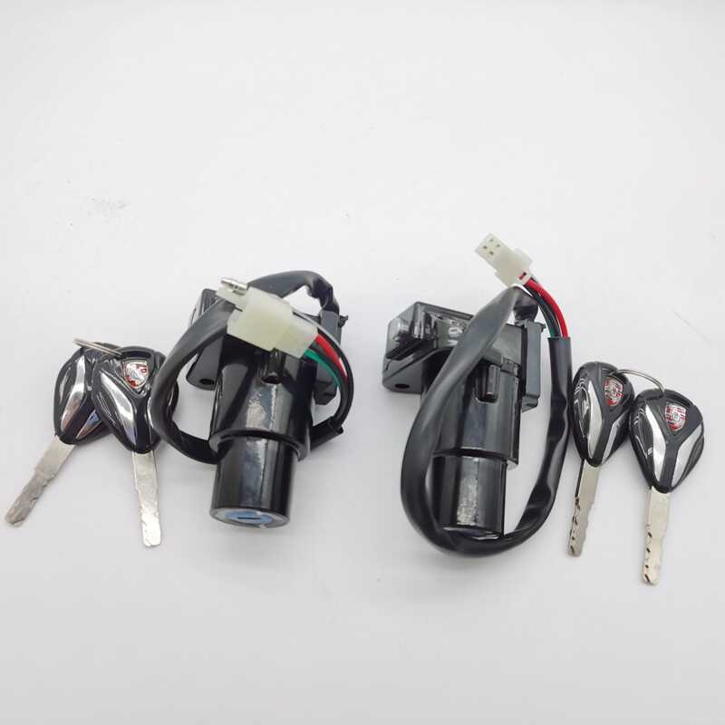 Horizon motociklų uždegimo spyna – užrakinimo liežuvėlis iš cinko lydinio, ilgas stilius, svoris 1,0 kg