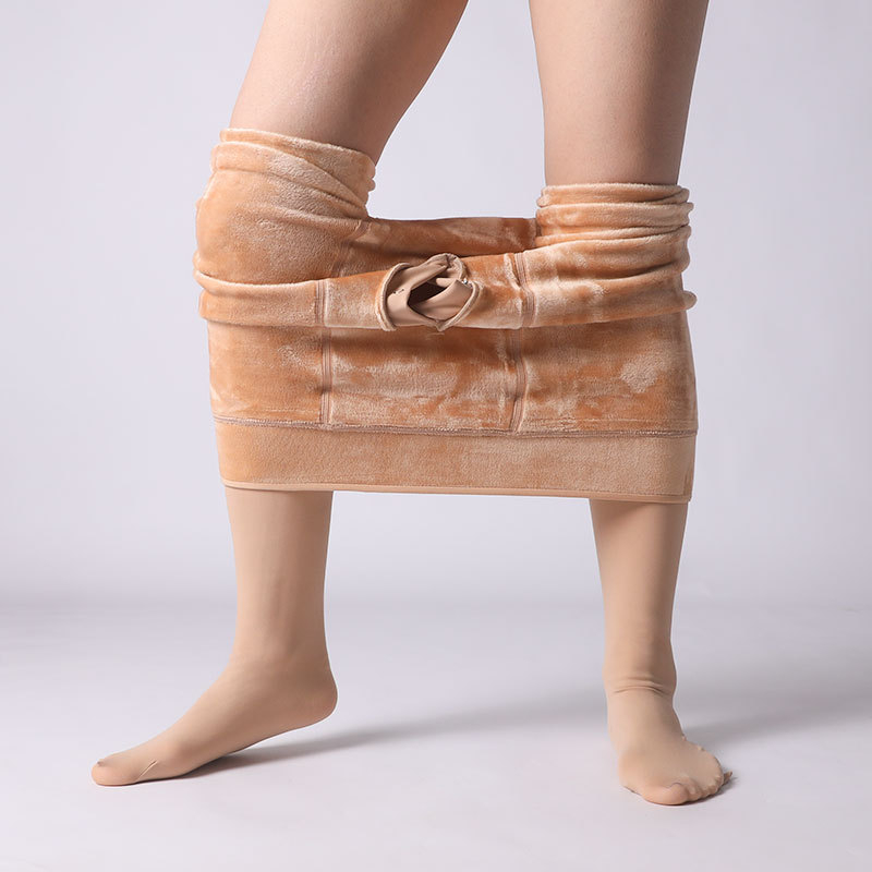 Muške najlon čarape s flis podstavom, podizanje stražnjice, ekstra debeli