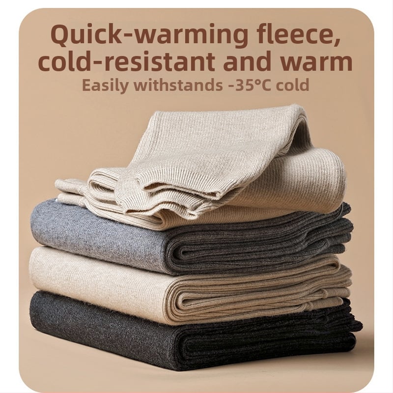 Unisex vilnos termo kelnes, aukštos juosmens su elastiniu dizainu, vidutinio svorio 181–200 g/m², vienos spalvos