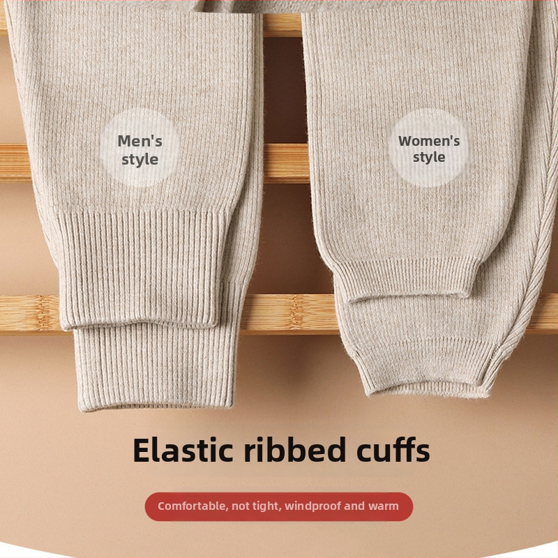 Unisex vilnos termo kelnes, aukštos juosmens su elastiniu dizainu, vidutinio svorio 181–200 g/m², vienos spalvos