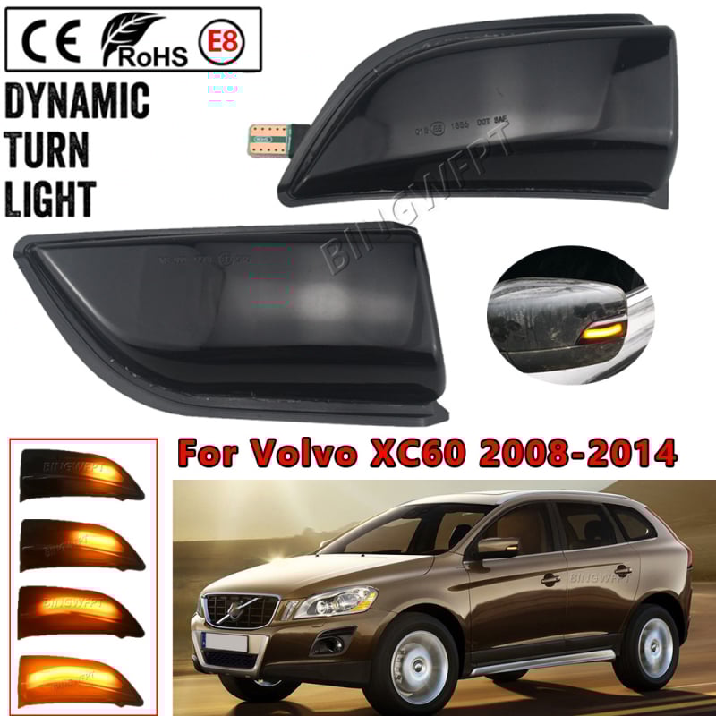 Мигачна светлина за Volvo XC60 2008-2014, ABS, 12V, за огледало за обратно виждане - BINGWFPT