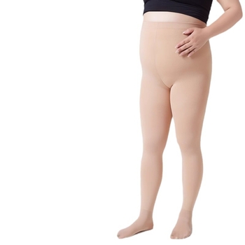 Baršunaste hlačne čarape s fleece podstavom, jednobojni dezen, srednja debljina