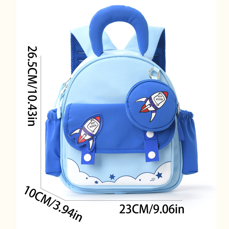 Rucsac pentru copii de călătorie — (Ușor; Capacitate mare; Model desen animat; Poliester; Unisex)