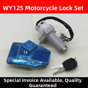 Mojielong WY125 rinkinys motociklui: elektrinė durų spyna, rakto jungiklis ir degalų bakelio dangtelio spyna