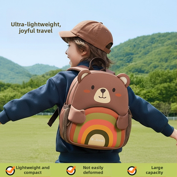 Bērnu mugursoma pret zaudēšanu dārziņam – elpojoša, ārkārtīgi viegla, izturīga pret nolietojumu, nakts atstarotā drošībai, ar dzīvnieku rakstu