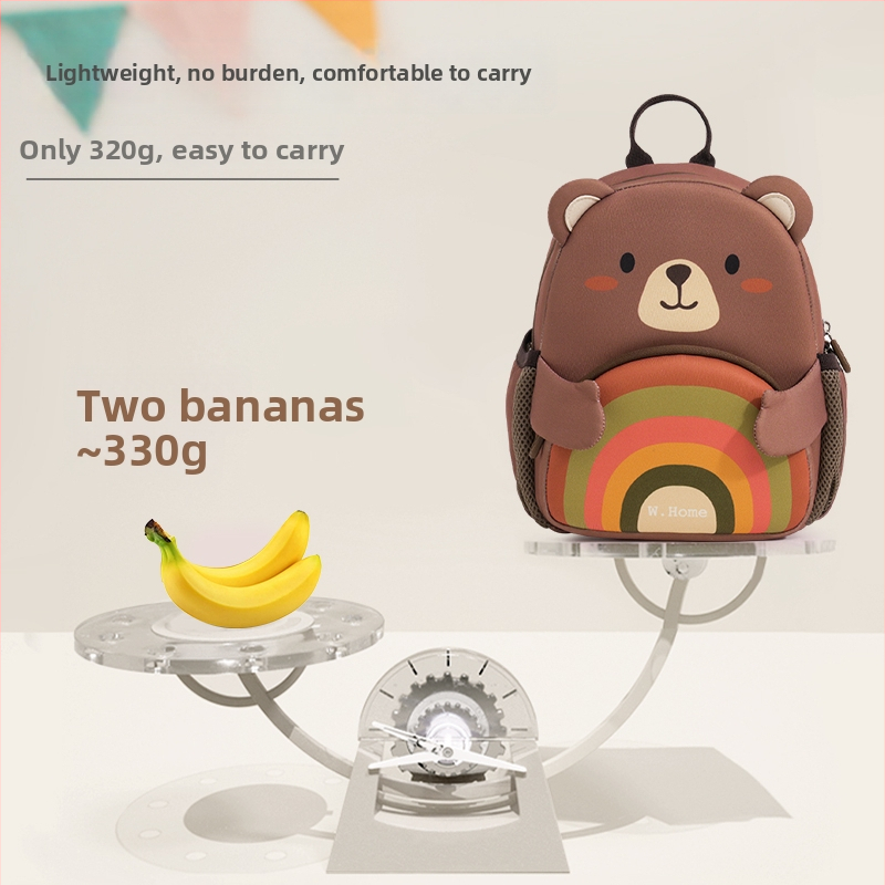 Bērnu mugursoma pret zaudēšanu dārziņam – elpojoša, ārkārtīgi viegla, izturīga pret nolietojumu, nakts atstarotā drošībai, ar dzīvnieku rakstu