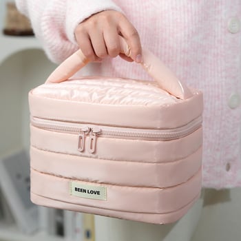Beilian putna kozmetička torbica velikog kapaciteta, gradski jednostavan stil, vanjski materijal: down cloth, podstava: poliester + PVC