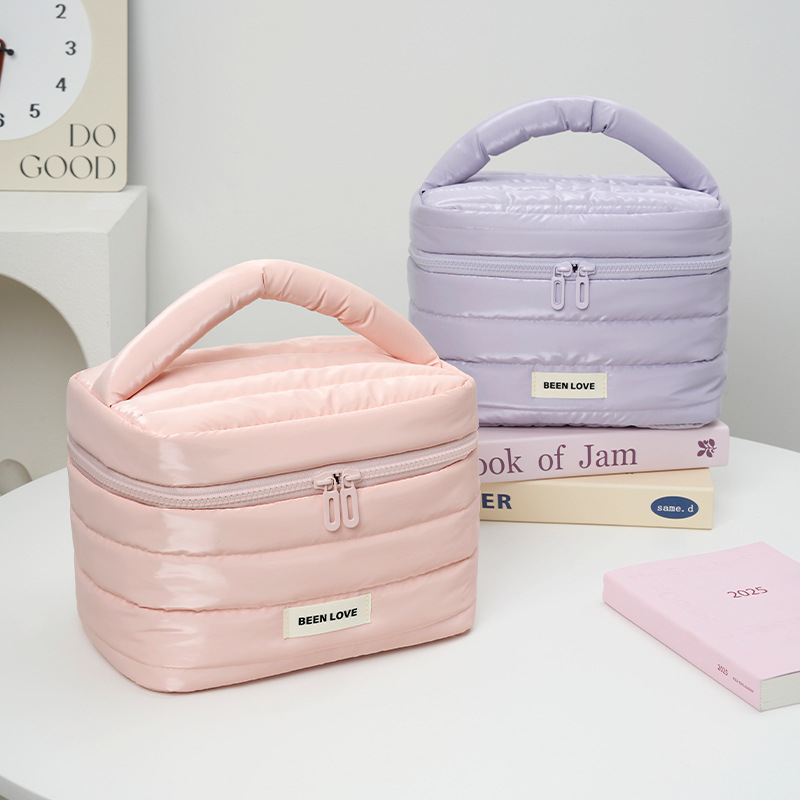 Beilian putna kozmetička torbica velikog kapaciteta, gradski jednostavan stil, vanjski materijal: down cloth, podstava: poliester + PVC