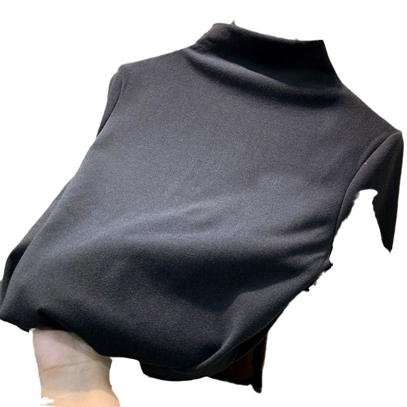 V-nyakú felső, hosszú ujjú, slim fit, pamut-poliészter keverék, hossz 50–65 cm