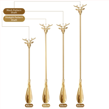 Lineng Xb-5088 obućarska štaka — europskog stila, dugi držač, mesing materijal, bez savijanja