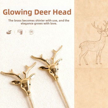 Lineng Xb-5088 obućarska štaka — europskog stila, dugi držač, mesing materijal, bez savijanja