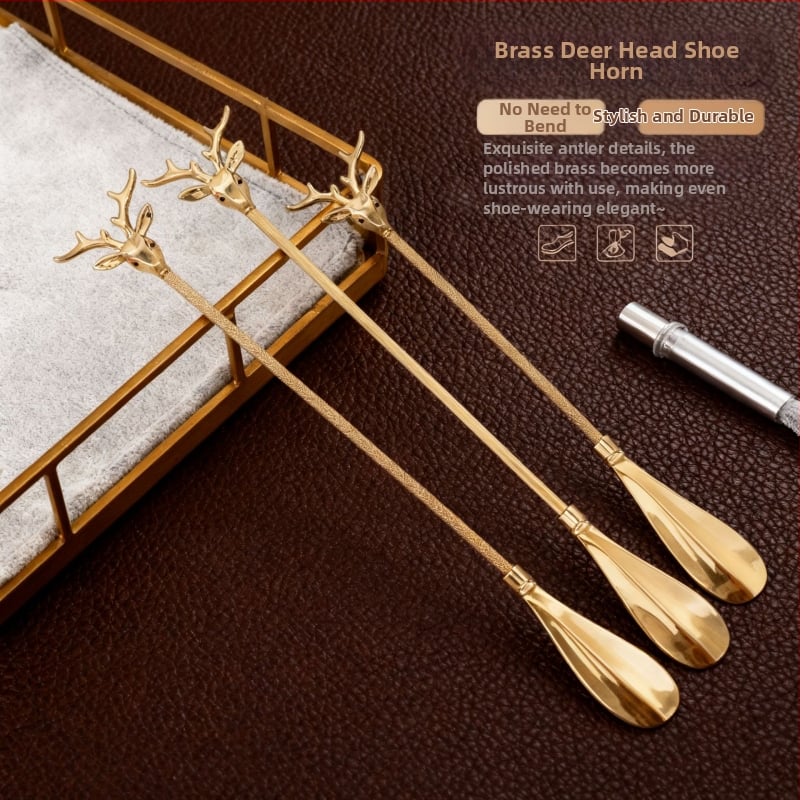 Lineng Xb-5088 obućarska štaka — europskog stila, dugi držač, mesing materijal, bez savijanja