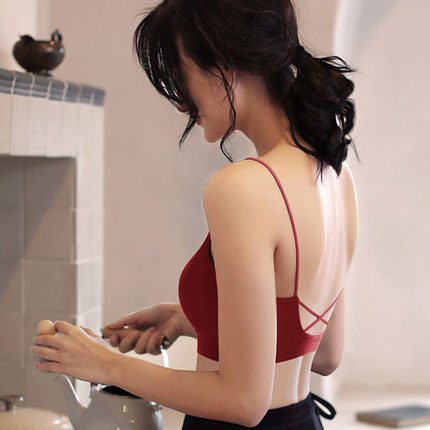 Naiste strapless top, 3/4 kupp, õhuke ülemine osa ja paks alumine osa, jaapani ja korea stiilid, suvi 2024