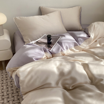 Keturių dalių patalynės komplektas, cheminis pluoštas, reaktyvus spausdinimas ir dažymas, šaltas jausmas, vasara 2025