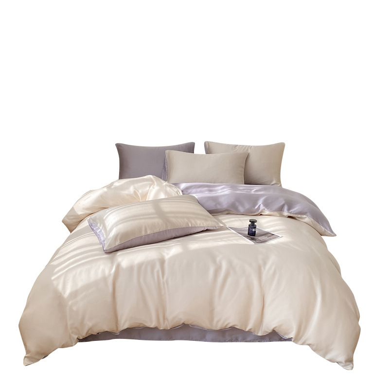 Keturių dalių patalynės komplektas, cheminis pluoštas, reaktyvus spausdinimas ir dažymas, šaltas jausmas, vasara 2025