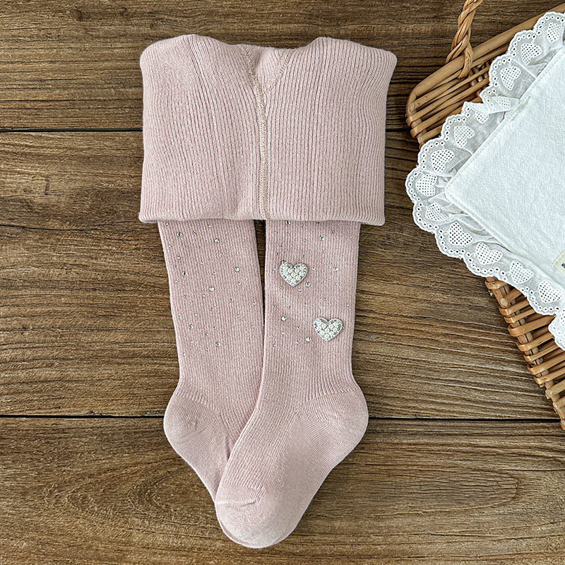 Dječje hulahopke za djevojčice – otisak, pamuk, tanke, visoka elastičnost, za uzrast 3–8 godina