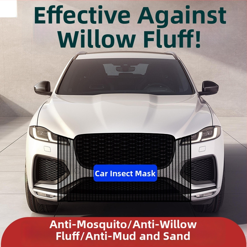 Automobilio radiatoriaus apsauginė tinklas, vilninis filtravimo tinklas, prieš vabzdžius ir dulkes, universalus suderinamumas, 1100×790 mm