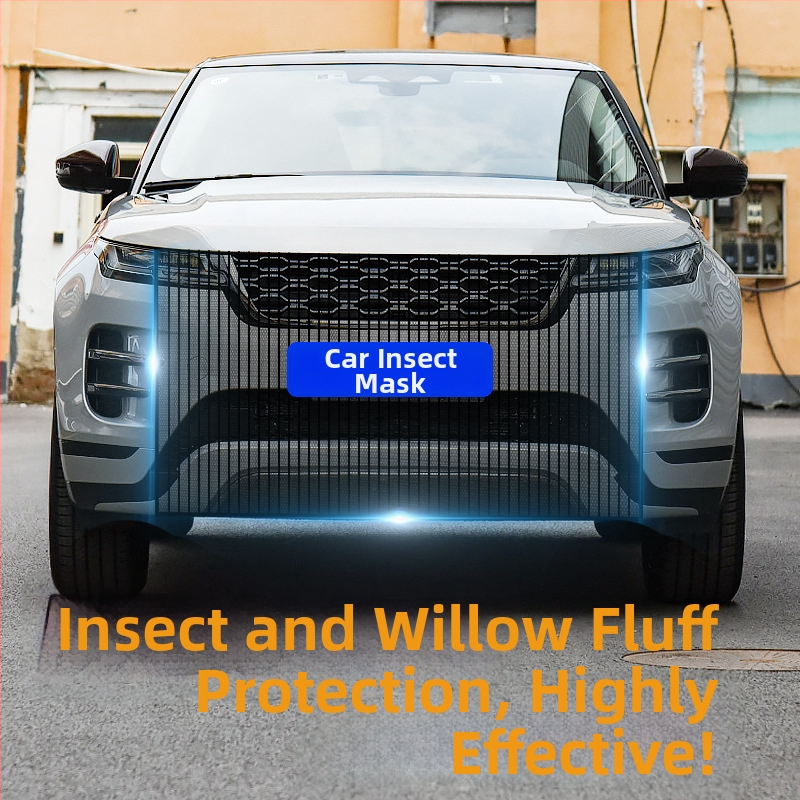 Automobilio radiatoriaus apsauginė tinklas, vilninis filtravimo tinklas, prieš vabzdžius ir dulkes, universalus suderinamumas, 1100×790 mm