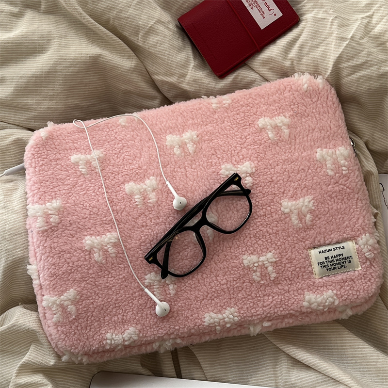 iPad tableti kott, plüüsi materjal, naistele, talv 2024