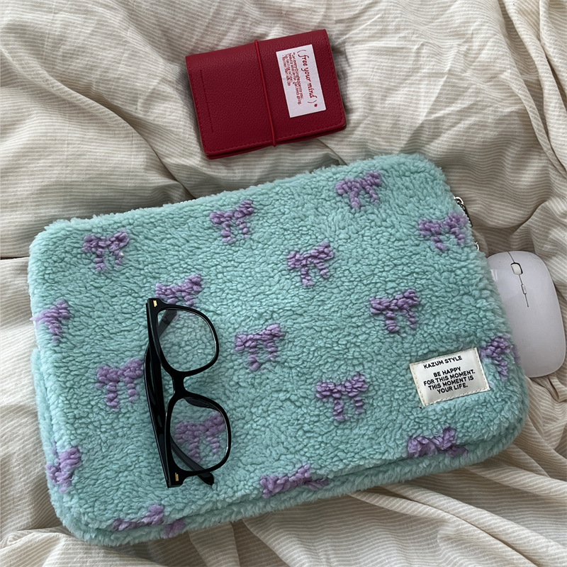 iPad tableti kott, plüüsi materjal, naistele, talv 2024