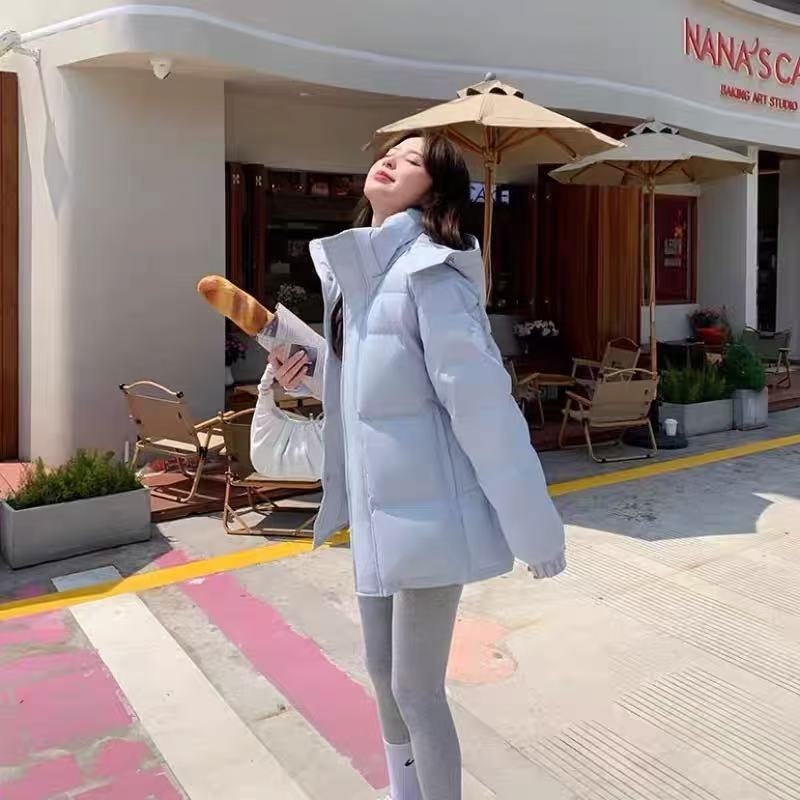 Kabát s perím s výplňou z bieleho kačacieho peria, obsah peria 86–90%, kapucňa, hrubý