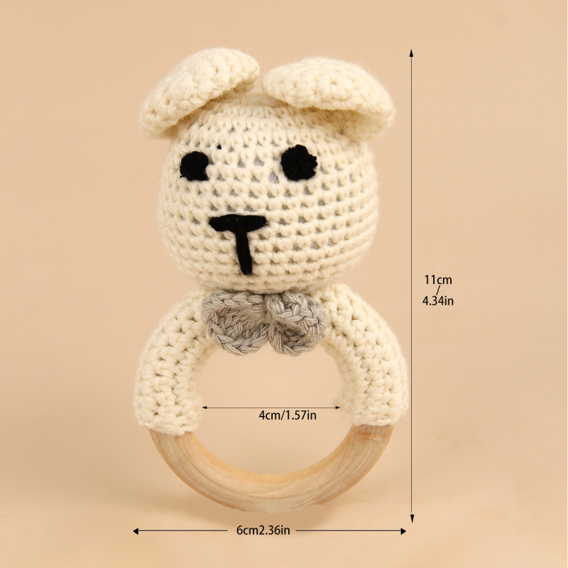 Комплект подаръчна кутия за бебе – 95% памук, меки животински дрънкалки за гризане, мултикомпонентен набор за новородени (0–12 месеца)