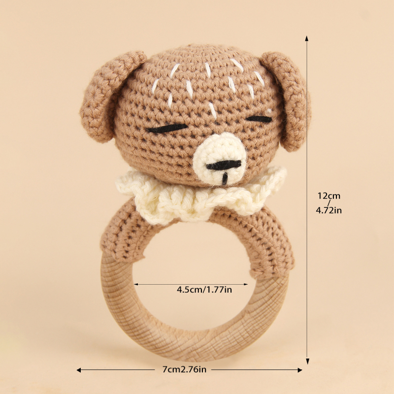 Комплект подаръчна кутия за бебе – 95% памук, меки животински дрънкалки за гризане, мултикомпонентен набор за новородени (0–12 месеца)