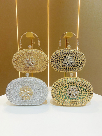 Õhtune klutch kott polüestrist, ovaalne kuju, lukk, sisemine ID tasku