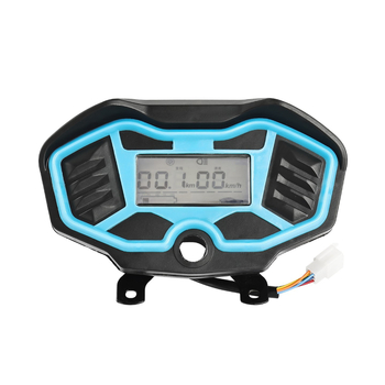 Panou de instrumente LCD pentru tricicleta electrică — carcasă PC, 48-70V, odometru digital și măsurător de putere