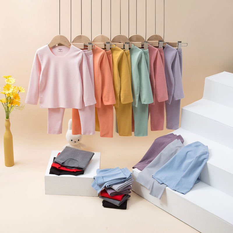 Dječji termalni komplet za kućnu upotrebu, topao, visok struk, elastičan, bezšivni, jesen-zima, unisex