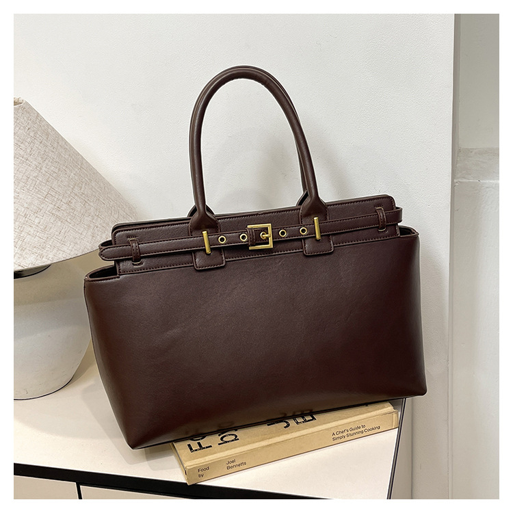 Ženska Tote torba, PU materijal, horizontalni kvadratni oblik, zatvarač, unutarnje pretinice za telefon i dokumente