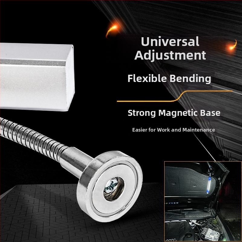 Rankinė darbo lemputė automobilių remontui su LED, magnetinė bazė, įkraunama, universalus naudojimas
