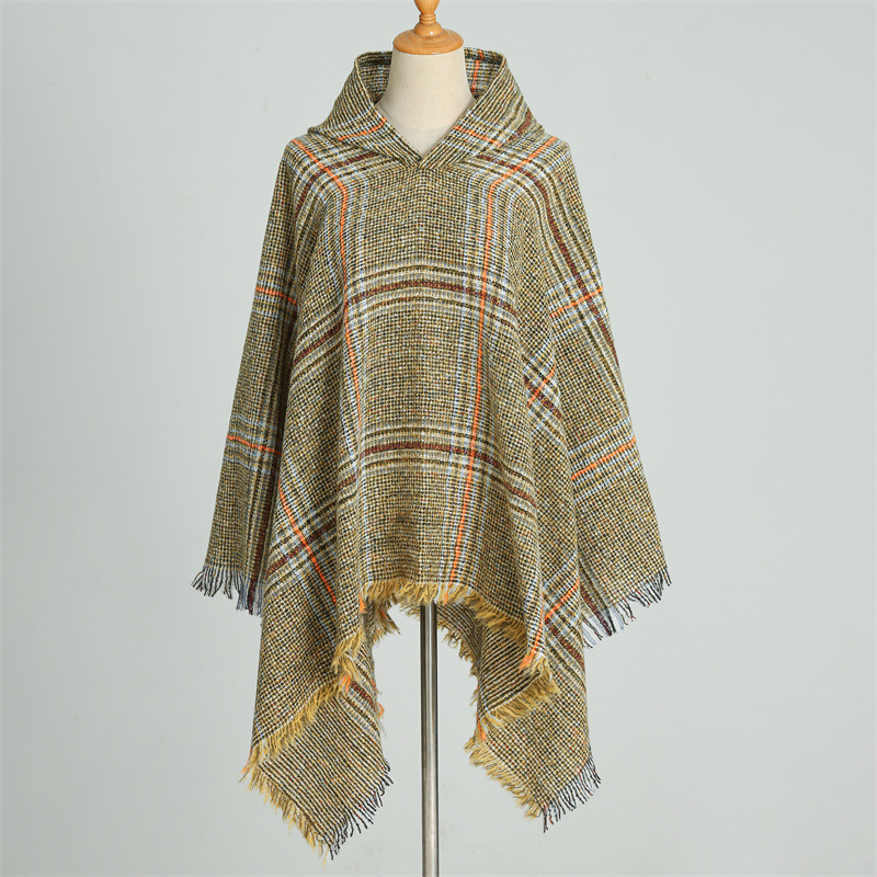 Kapucēm ponču no poliestera, monokrāsu, tie-dye apstrāde, saglabā siltumu, ziemai, pavasarim un rudens sezonai