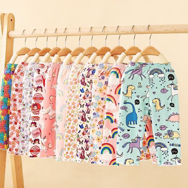 Colanți pentru fetițe Milk Silk, vară, vârstă 3–8 ani, croială cropped, potriviți pentru toate ținutele