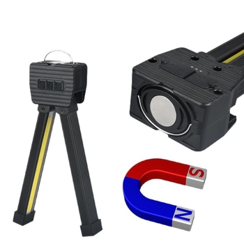 Mágneses COB munka lámpa - 8W, 3.7V, Modell A55, 300-500 lm, 5000K fehér/piros fény