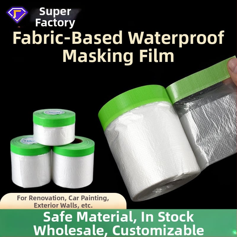 Maskirajući zaštitni film za vanjske zidove i bojanje automobila – plastična osnova, ljepilo na bazi tkanine, viskoznost visoka, papirno jezgro, serija zaštitnog filma