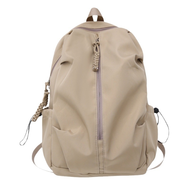 Голям капацитет рюкзак за училище от найлон с функция за разширение и облекчаване на натоварването, предрамки с въздушна подложка, подплата от полиестер, за ученици от начално и средно училище, корейски стил Harajuku.