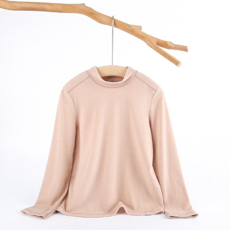 Set termic din modal pentru copii, unisex, antibacterian, potrivit pentru iarnă și toamnă, guler înalt