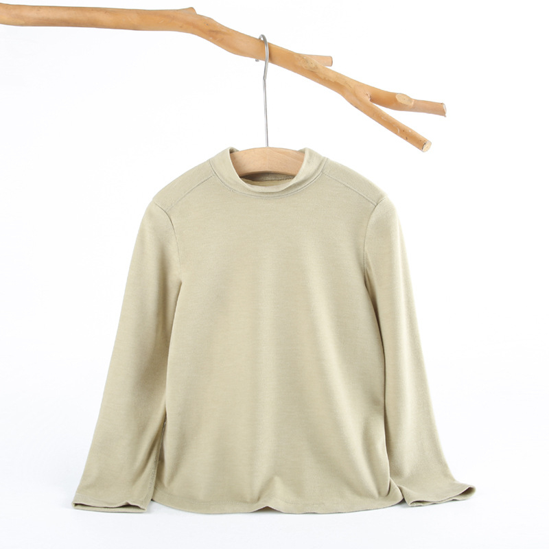 Set termic din modal pentru copii, unisex, antibacterian, potrivit pentru iarnă și toamnă, guler înalt